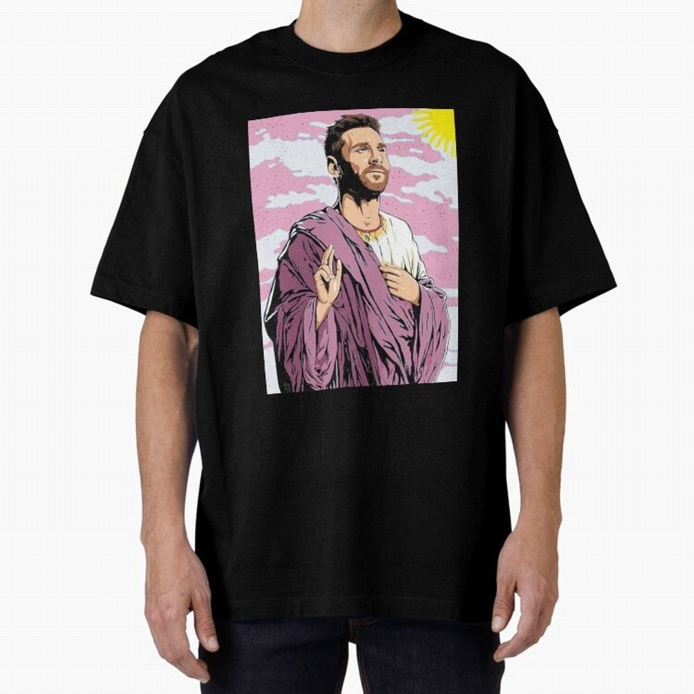 Messi the best Oversized T-Shirt Spotlight Match Day Hype around FIFA World Cup 2026, Haaland, Germany, Match Day Excitement, Supporter Culture, Golden Goals and Global Football Passion; Perfect for People Who Love Argentina, Brazil, France,