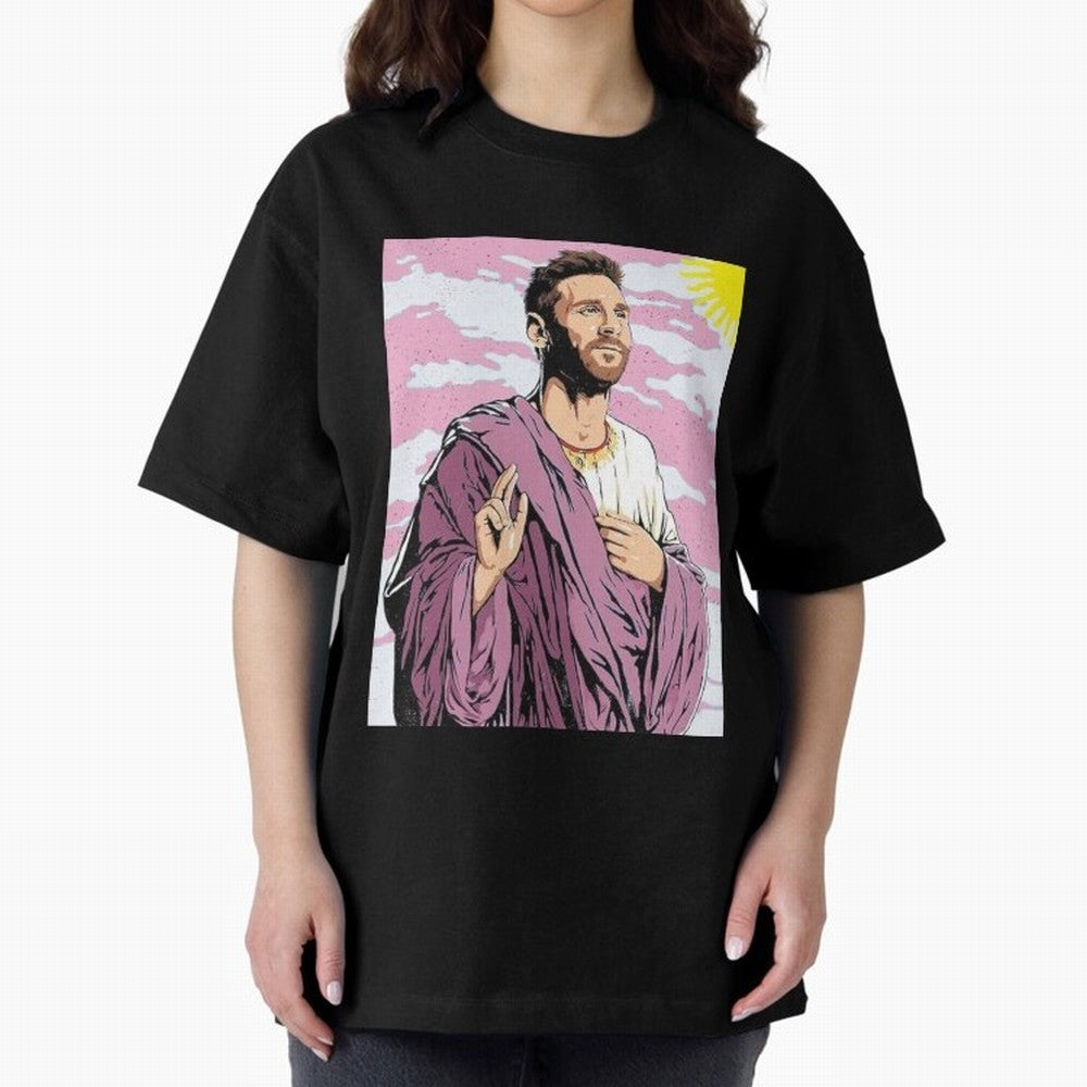 Messi the best Oversized T-Shirt Spotlight Match Day Hype around FIFA World Cup 2026, Haaland, Germany, Match Day Excitement, Supporter Culture, Golden Goals and Global Football Passion; Perfect for People Who Love Argentina, Brazil, France,