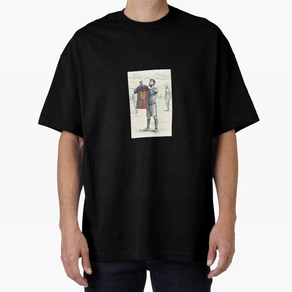 Lionel Messi Iconic Celebration Urban Sketch Classic T-Shirt Build FIFA World Cup 2026 Spirit, Filled with France and Portugal, Haaland, Goal Celebration Energy, Supporter Heritage, Football Icons and Worldwide Tournament Joy; Perfect for Fans,