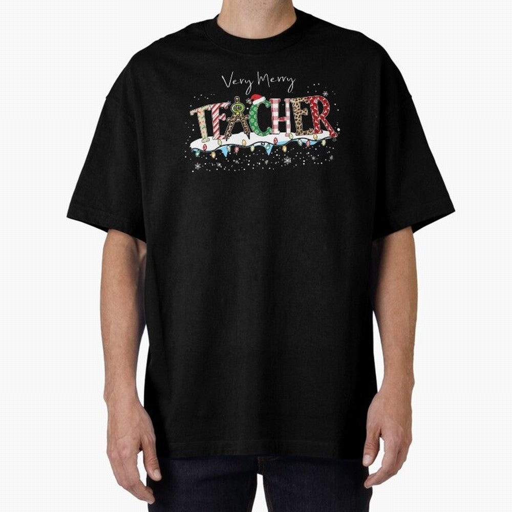 Christmas Teacher Tee, Teacher Holiday Classic T-Shirt Show Championship Spirit for Global Football Passion for FIFA World Cup 2026 Group Stage, with Cristiano Ronaldo, Spain, Worldwide Fan Energy, Dramatic Goals, Stadium Lights and Championship