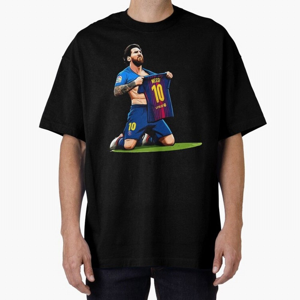 Lionel Messi's Barcelona T-Shirt 10 Classic T-Shirt Experience the Global Stage of FIFA World Cup 2026 Group Stage Driven by Messi and Cristiano Ronaldo, France and Portugal Energy, Football Passion, Legendary Performances, Festival Vibes and