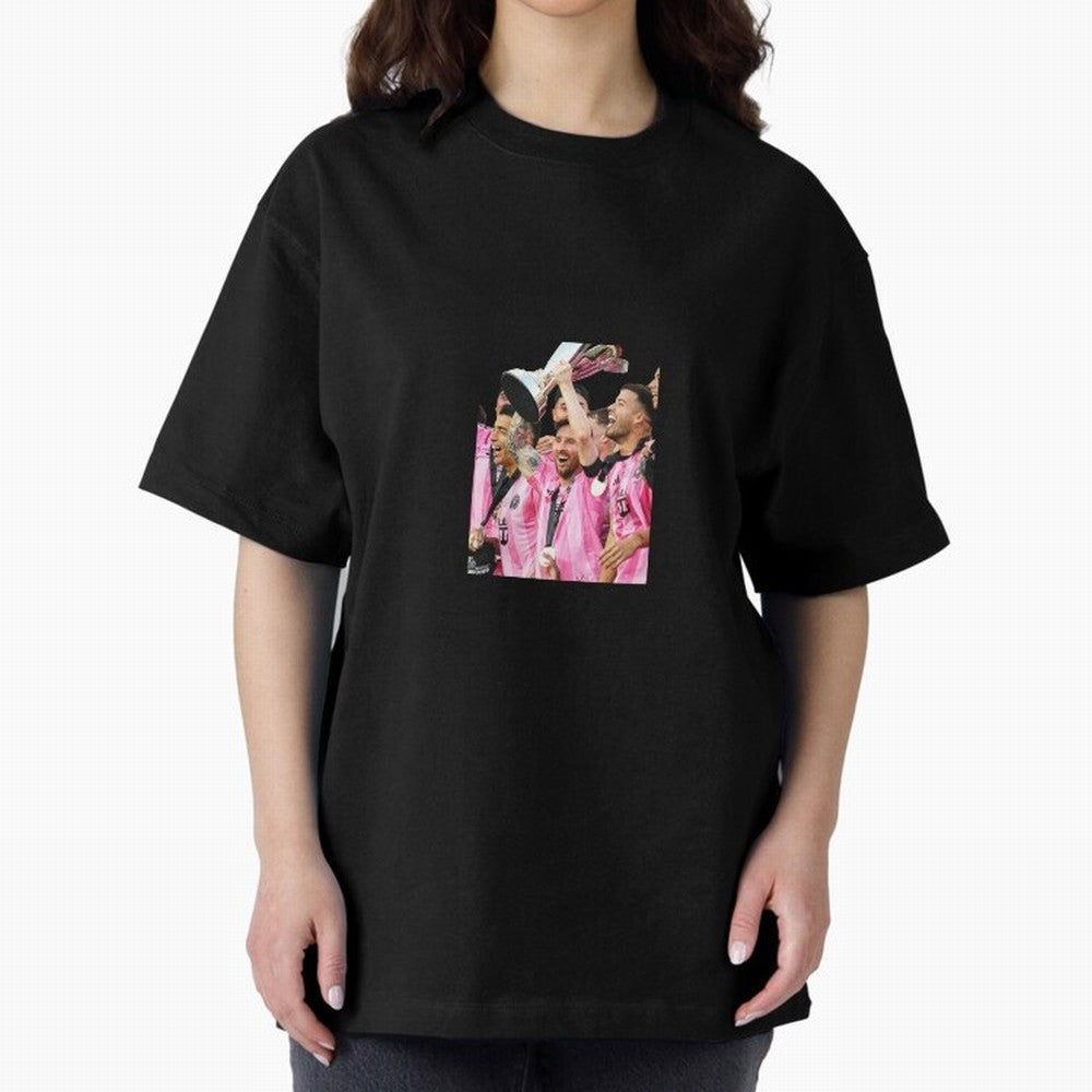 Inter Miami MLS Oversized T-Shirt Bring a Vintage Feel to Global Football Passion for FIFA World Cup 2026, Centered on Messi, CR7 and Mbappe, Netherlands, Soccer Culture, Superstar Moments, National Team Dreams and Competitive Fire; Great for