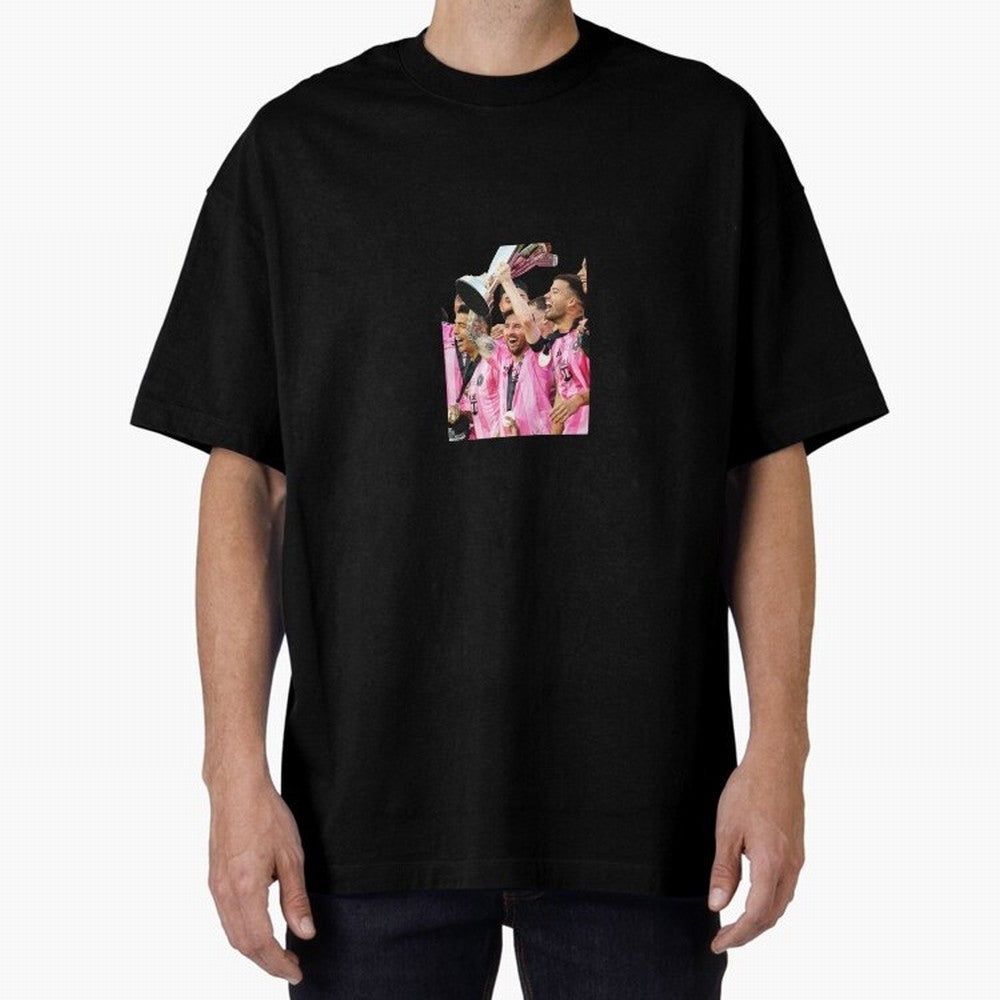 Inter Miami MLS Oversized T-Shirt Bring a Vintage Feel to Global Football Passion for FIFA World Cup 2026, Centered on Messi, CR7 and Mbappe, Netherlands, Soccer Culture, Superstar Moments, National Team Dreams and Competitive Fire; Great for