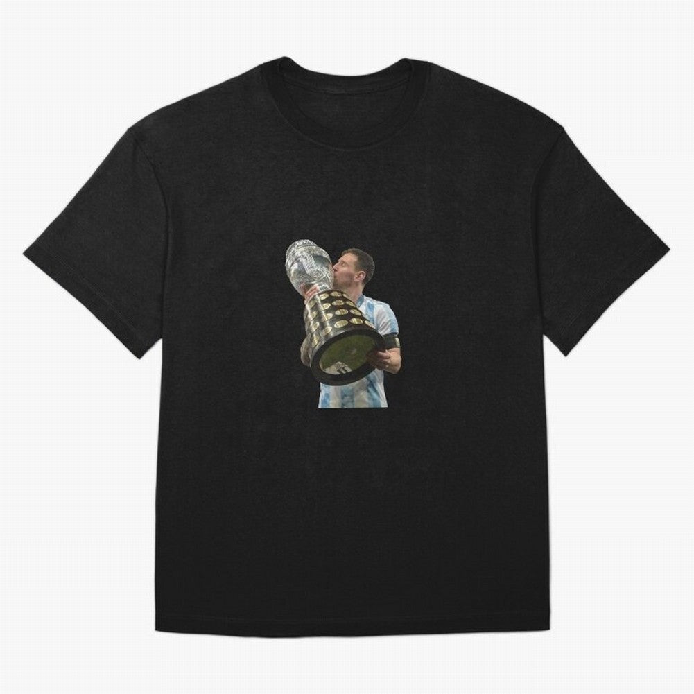 Messi Cup Oversized T-Shirt Fuel Match Day Hype around FIFA World Cup 2026, Mbappe and Neymar, England, France and Netherlands, Tournament Hype, Historic Matchups, Family Viewing Parties and Global Sports Pride; Ideal for Fans Who Follow Messi,