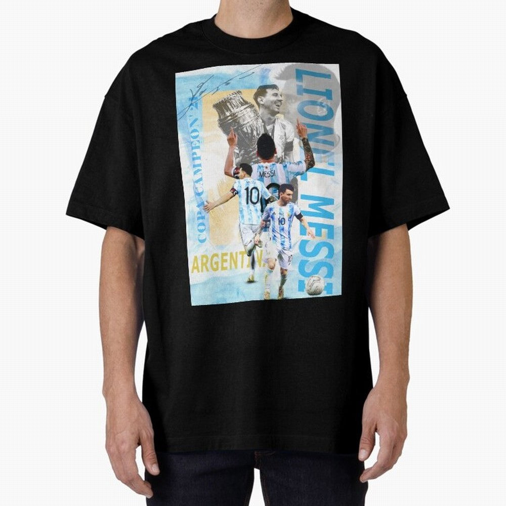Lionel Messi Argentina Champion Poster Classic T-Shirt Carry the Dream of FIFA World Cup 2026 Group Stage for Fans of Messi and England, Bringing Retro Football Energy, Iconic Rivalries, Trophy Chase Drama and Stadium Atmosphere; Ideal for