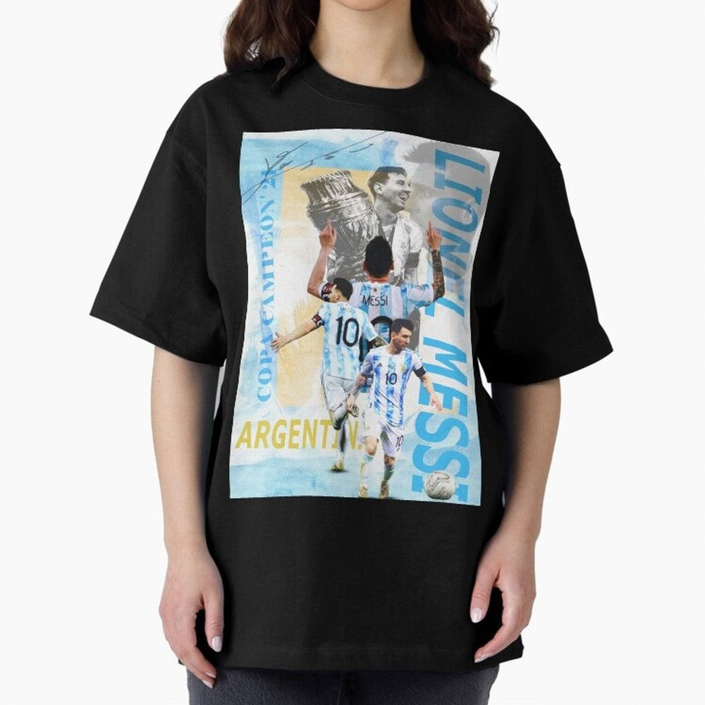 Lionel Messi Argentina Champion Poster Classic T-Shirt Carry the Dream of FIFA World Cup 2026 Group Stage for Fans of Messi and England, Bringing Retro Football Energy, Iconic Rivalries, Trophy Chase Drama and Stadium Atmosphere; Ideal for