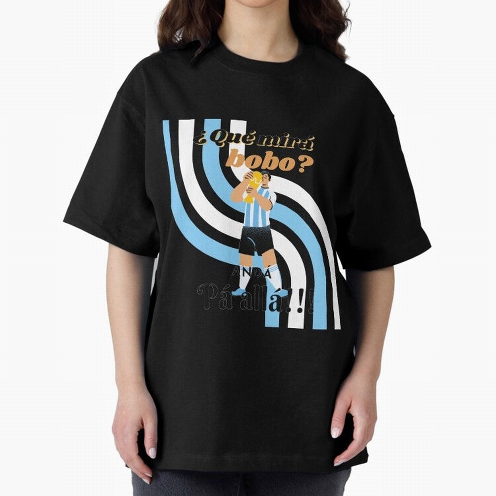 Vintage Messi Argentina Que Mira Bobo Oversized T-Shirt Follow the Road to FIFA World Cup 2026 Group Stage Centered on Mbappe, England, France and Netherlands Energy, Tournament Hype, Historic Matchups, Family Viewing Parties and Global Sports