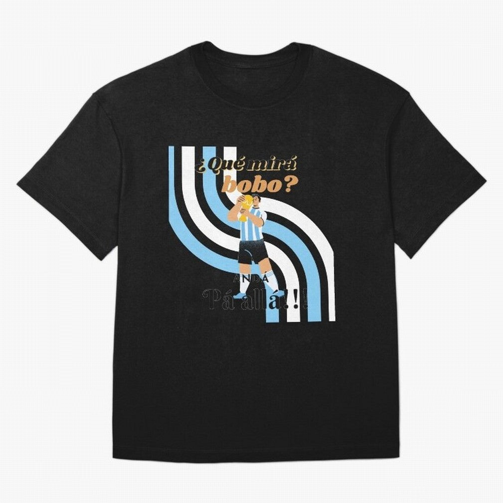 Vintage Messi Argentina Que Mira Bobo Oversized T-Shirt Follow the Road to FIFA World Cup 2026 Group Stage Centered on Mbappe, England, France and Netherlands Energy, Tournament Hype, Historic Matchups, Family Viewing Parties and Global Sports