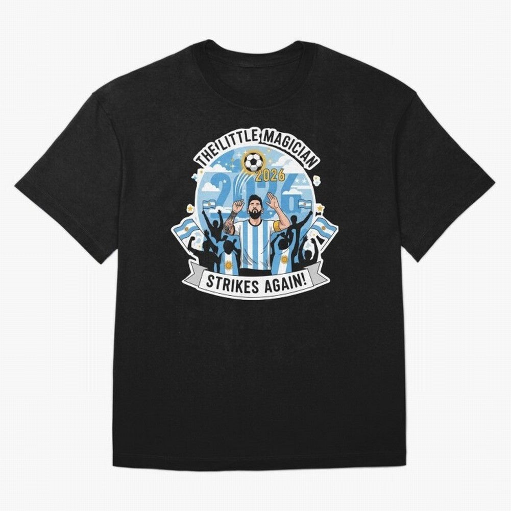 Messi - the little magician strikes again Classic T-Shirt Represent Fans Who Live for Global Football Passion for FIFA World Cup 2026 Group Stage, Made for Haaland and Mbappe, Germany, Football History, Final Match Energy, Crowd Noise and Once in a
