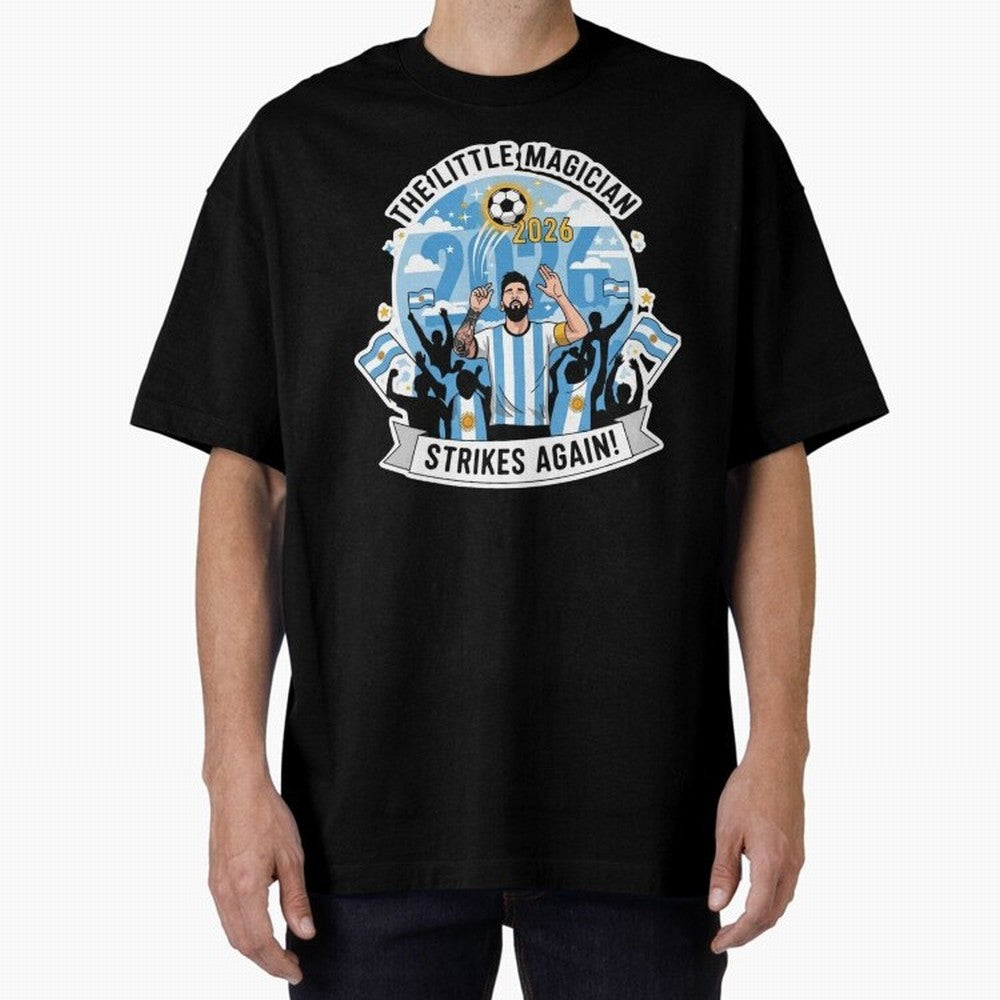 Messi - the little magician strikes again Classic T-Shirt Represent Fans Who Live for Global Football Passion for FIFA World Cup 2026 Group Stage, Made for Haaland and Mbappe, Germany, Football History, Final Match Energy, Crowd Noise and Once in a