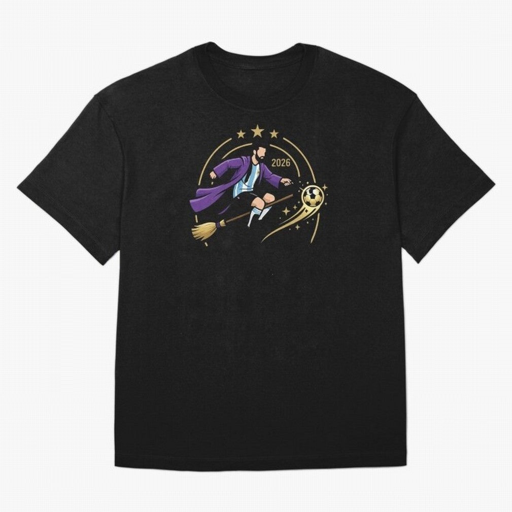 Messi X Harry Potter Classic T-Shirt Represent the Passion of Match Day Hype around FIFA World Cup 2026 USA Canada Mexico, Cristiano Ronaldo, Haaland and CR7, England, Global Supporter Spirit, Legendary Goals, National Colors and Tournament