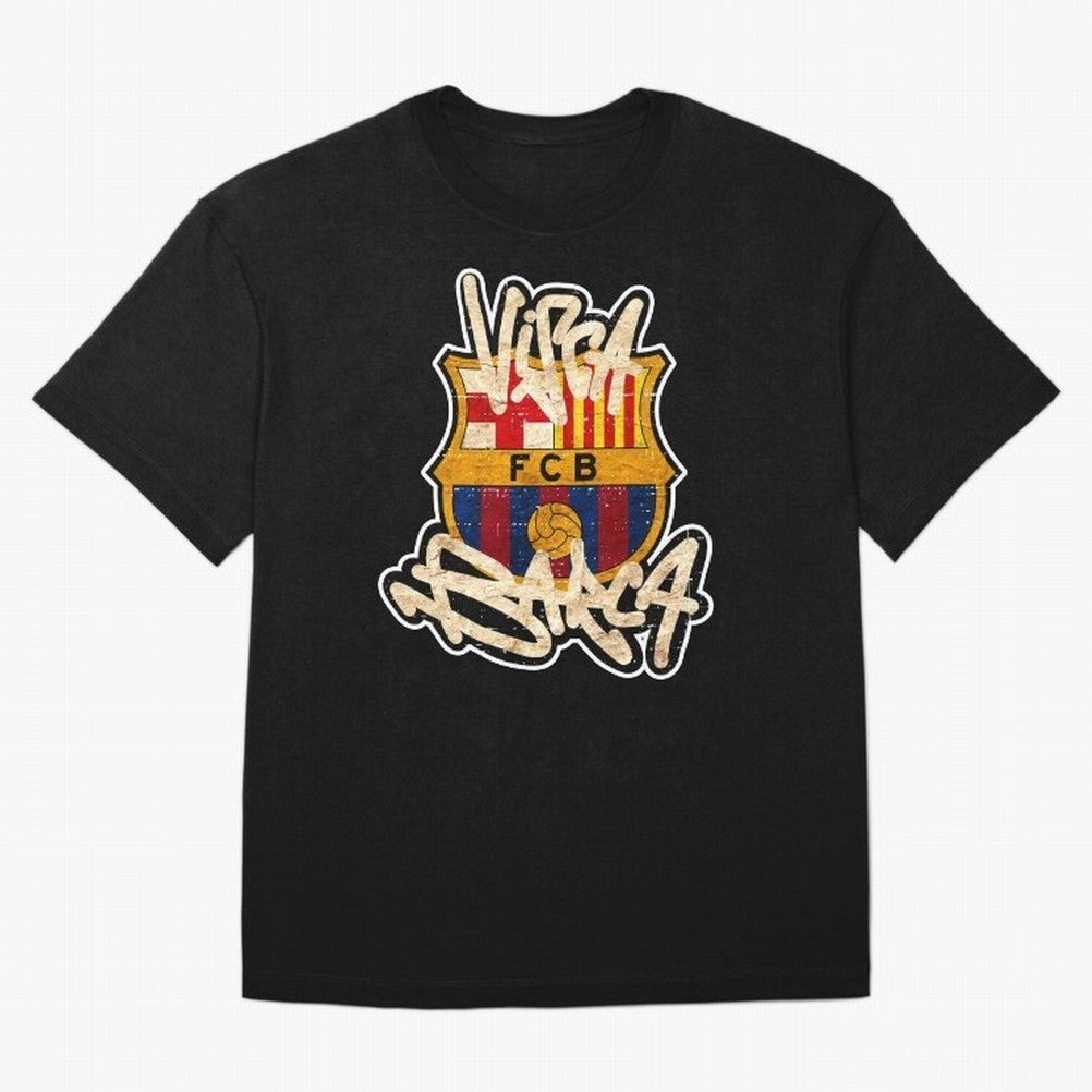 BAR-CE-LON-A Logo FC Merchandise Classic T-Shirt Represent the Passion of FIFA World Cup 2026 USA Canada Mexico for Fans of Cristiano Ronaldo, Haaland and CR7 and Argentina and Brazil, Bringing Goal Celebration Energy, Supporter Heritage, Football