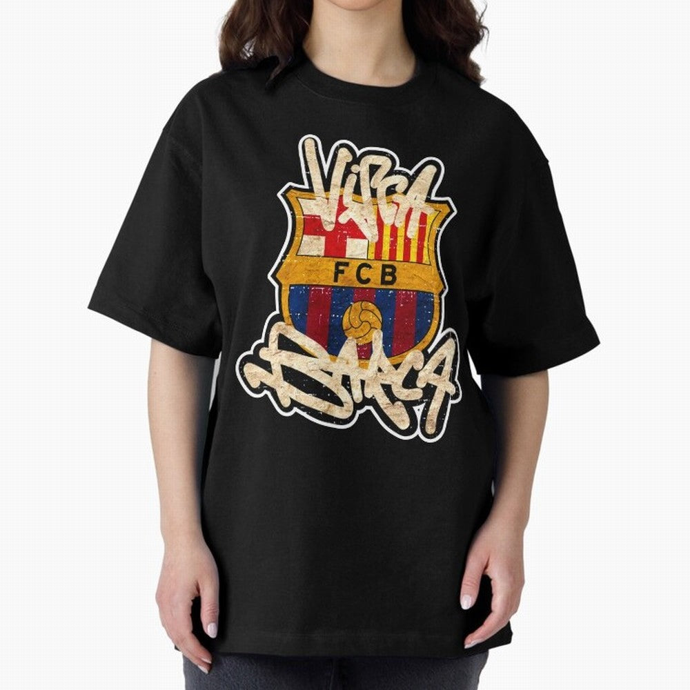 BAR-CE-LON-A Logo FC Merchandise Classic T-Shirt Represent the Passion of FIFA World Cup 2026 USA Canada Mexico for Fans of Cristiano Ronaldo, Haaland and CR7 and Argentina and Brazil, Bringing Goal Celebration Energy, Supporter Heritage, Football
