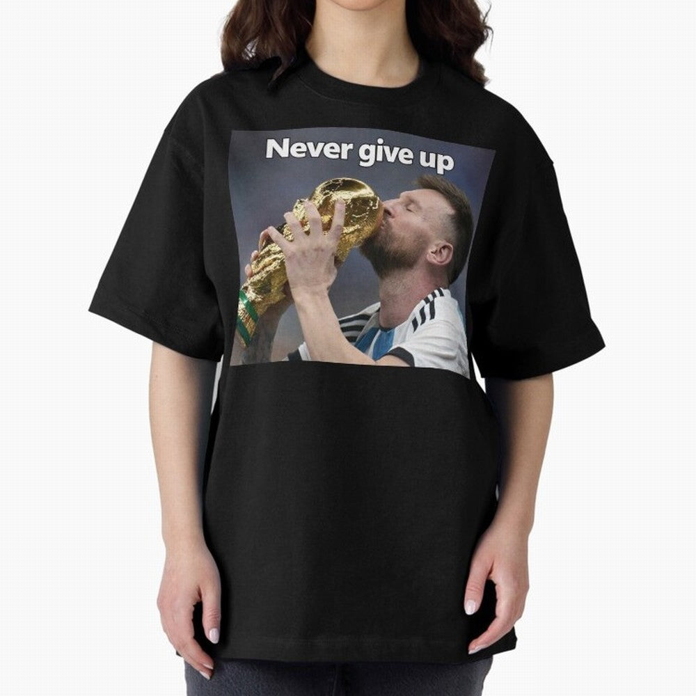 Messi Oversized T-Shirt Represent Football Lovers during FIFA World Cup 2026 Group Stage Spirit, Connected to England, CR7, Supporter Pride, Iconic Celebrations, Legendary Names and Global Match Day Energy; Ideal for Football Dads, Football Moms,