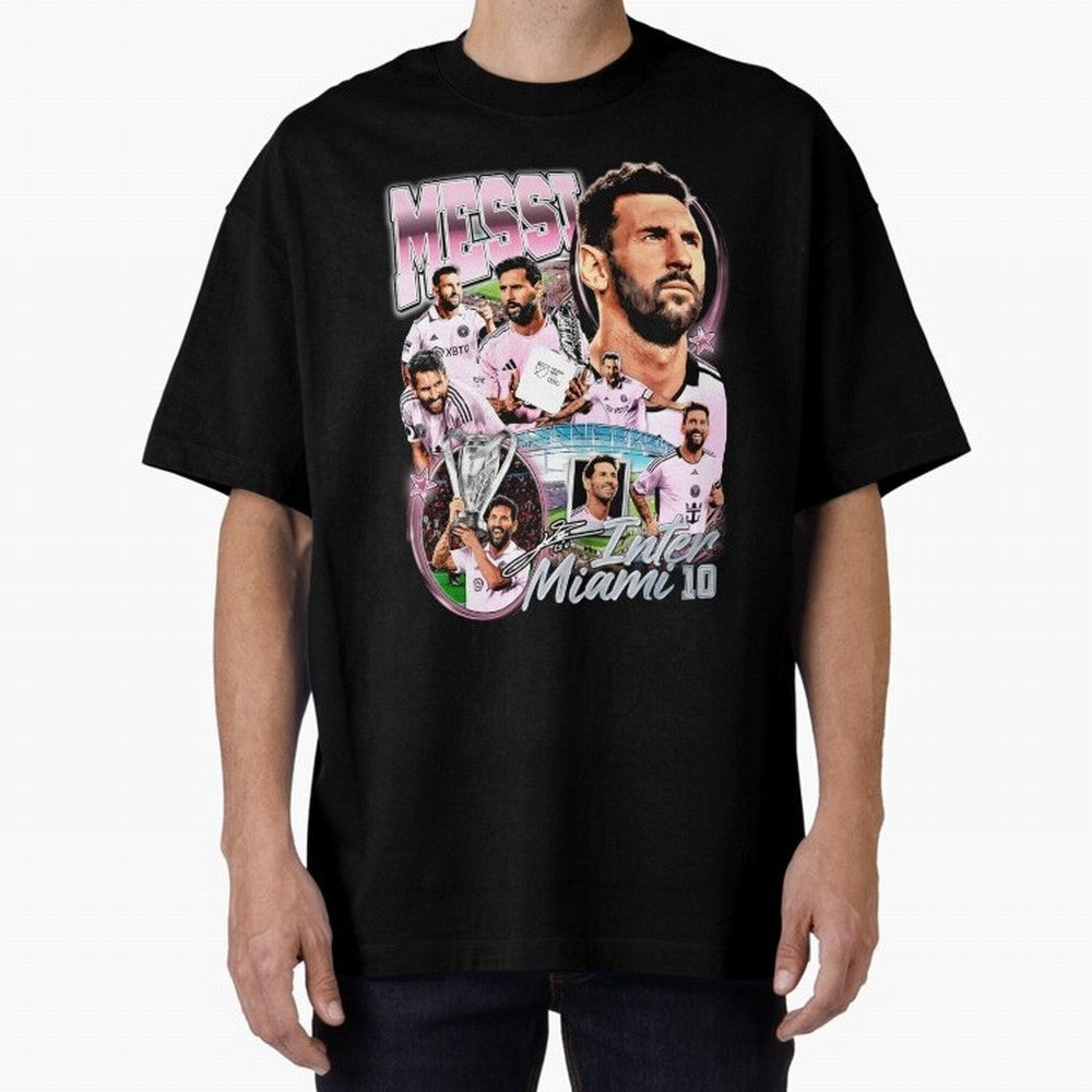 Lionel Messi Inter Miami Retro Vintage bootleg rap tee Classic T-Shirt Enjoy the Biggest Football Party of Global Football Passion for FIFA World Cup 2026 Group Stage, Centered on Messi and Cristiano Ronaldo, England, Match Day Excitement,