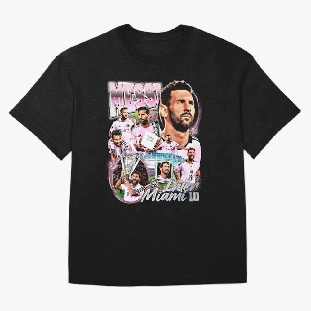 Lionel Messi Inter Miami Retro Vintage bootleg rap tee Classic T-Shirt Enjoy the Biggest Football Party of Global Football Passion for FIFA World Cup 2026 Group Stage, Centered on Messi and Cristiano Ronaldo, England, Match Day Excitement,