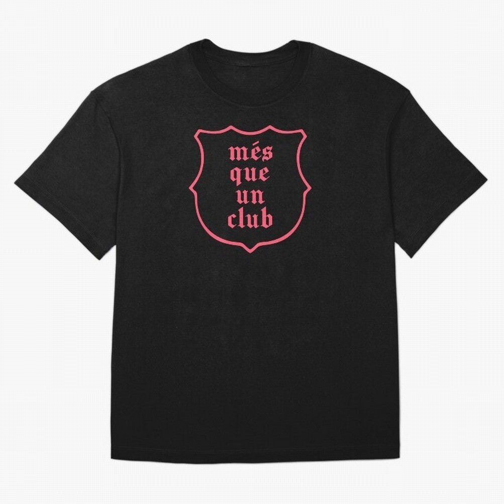 Barca Mes Que Un Club Badge Classic T-Shirt Turn Up for Match Day Hype around FIFA World Cup 2026, CR7, Argentina, France and Brazil, Fan Favorite Moments, National Team Passion, Big Match Drama and Soccer History; Ideal for Football Dads, Football
