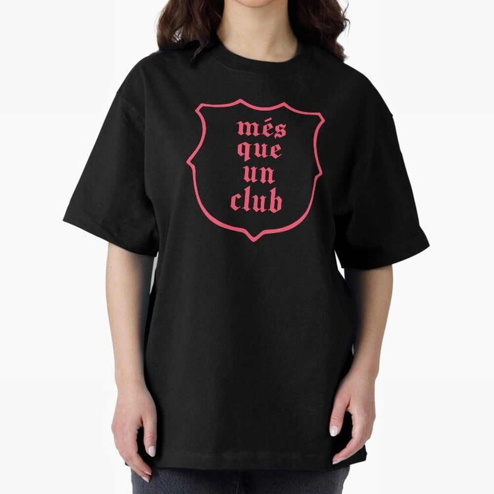 Barca Mes Que Un Club Badge Classic T-Shirt Turn Up for Match Day Hype around FIFA World Cup 2026, CR7, Argentina, France and Brazil, Fan Favorite Moments, National Team Passion, Big Match Drama and Soccer History; Ideal for Football Dads, Football