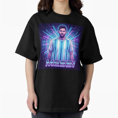 ?Argentina Football Legend Messi Cyberpunk Retro Futurist Design Classic T-Shirt Bring Supporter Culture to FIFA World Cup 2026 Spirit, Celebrating Germany, Cristiano Ronaldo, Global Supporter Spirit, Legendary Goals, National Colors and Tournament