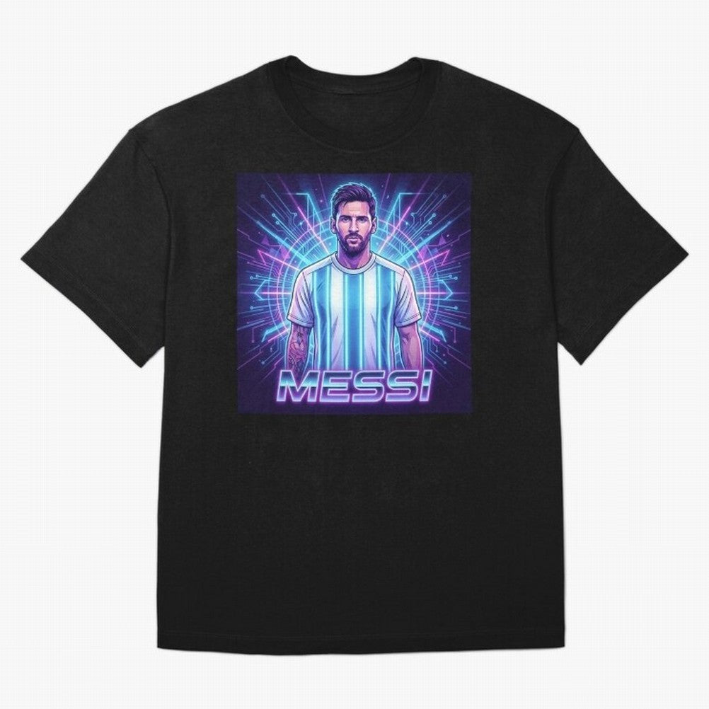 ?Argentina Football Legend Messi Cyberpunk Retro Futurist Design Classic T-Shirt Bring Supporter Culture to FIFA World Cup 2026 Spirit, Celebrating Germany, Cristiano Ronaldo, Global Supporter Spirit, Legendary Goals, National Colors and Tournament