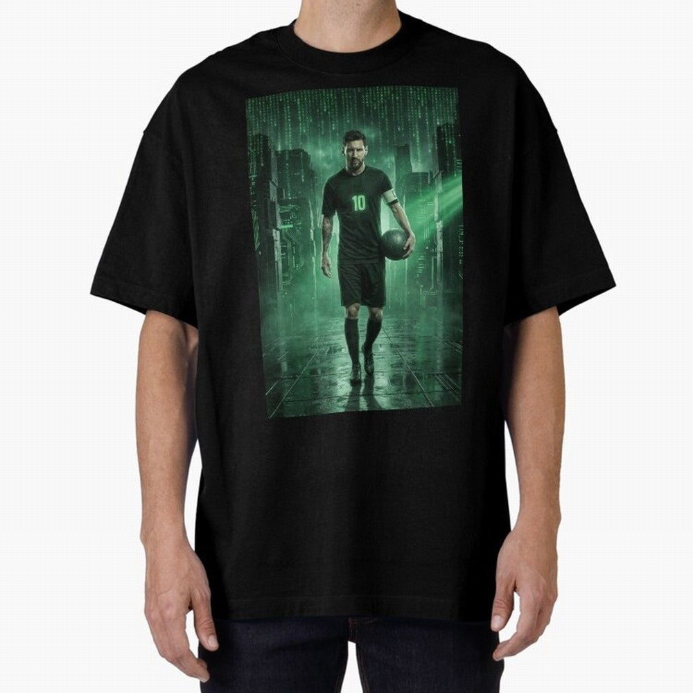 The Legend Lionel Messi Inside The Matrix Realm (Version 2) Classic T-Shirt Show Your Stadium Side during FIFA World Cup 2026 USA Canada Mexico Connected to CR7 and Messi, Germany Energy, Retro Football Energy, Iconic Rivalries, Trophy Chase Drama