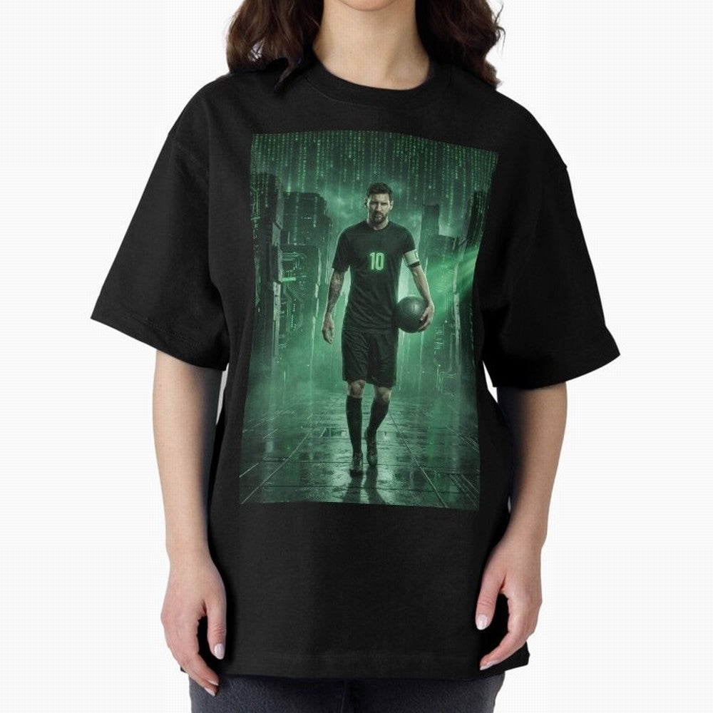 The Legend Lionel Messi Inside The Matrix Realm (Version 2) Classic T-Shirt Show Your Stadium Side during FIFA World Cup 2026 USA Canada Mexico Connected to CR7 and Messi, Germany Energy, Retro Football Energy, Iconic Rivalries, Trophy Chase Drama