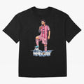 Messi Drawing Style Drinking Mate ¨C The Goat Design - Inter Miami Classic T-Shirt Carry Global Football Passion for FIFA World Cup 2026, Featuring Messi, CR7 and Mbappe, France, Sports Nostalgia, International Competition, Famous Players and