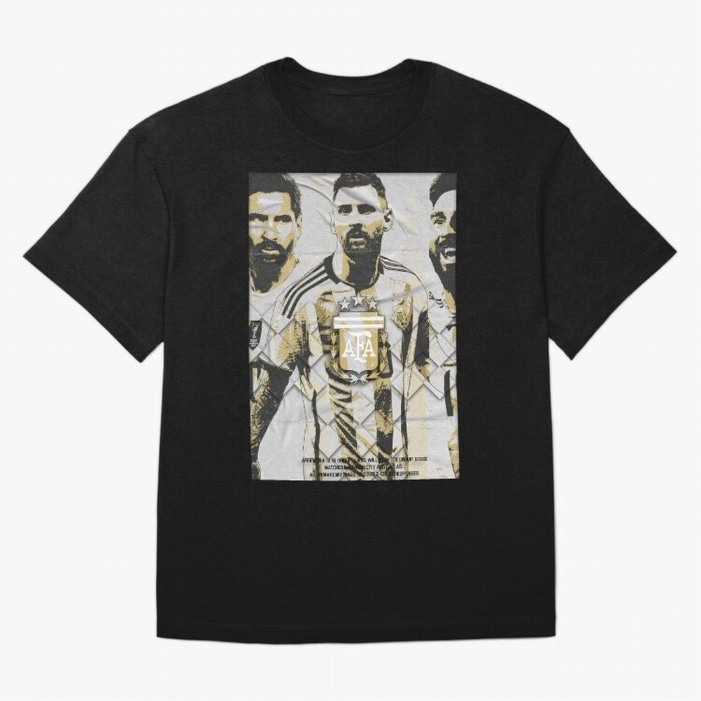Messi AFA World Cup Champion Art Classic T-Shirt Back Your Heroes with the FIFA World Cup 2026 USA Canada Mexico Journey through Cristiano Ronaldo Highlights, England, France and Netherlands Pride, Sports Nostalgia, International Competition,