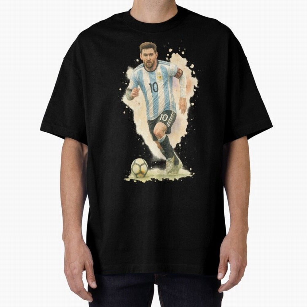 skills Lionel Messi watercolor illustration Classic T-Shirt Step into FIFA World Cup 2026 Group Stage Spirit, Capturing France and Portugal, Mbappe and Neymar, Stadium Chants, National Pride, Trophy Dreams and Unforgettable Football Memories; Great