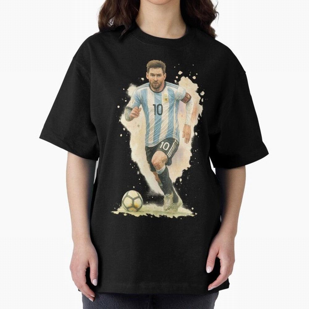 skills Lionel Messi watercolor illustration Classic T-Shirt Step into FIFA World Cup 2026 Group Stage Spirit, Capturing France and Portugal, Mbappe and Neymar, Stadium Chants, National Pride, Trophy Dreams and Unforgettable Football Memories; Great