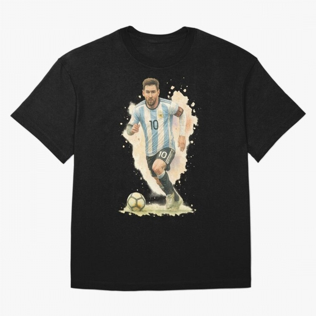 skills Lionel Messi watercolor illustration Classic T-Shirt Step into FIFA World Cup 2026 Group Stage Spirit, Capturing France and Portugal, Mbappe and Neymar, Stadium Chants, National Pride, Trophy Dreams and Unforgettable Football Memories; Great