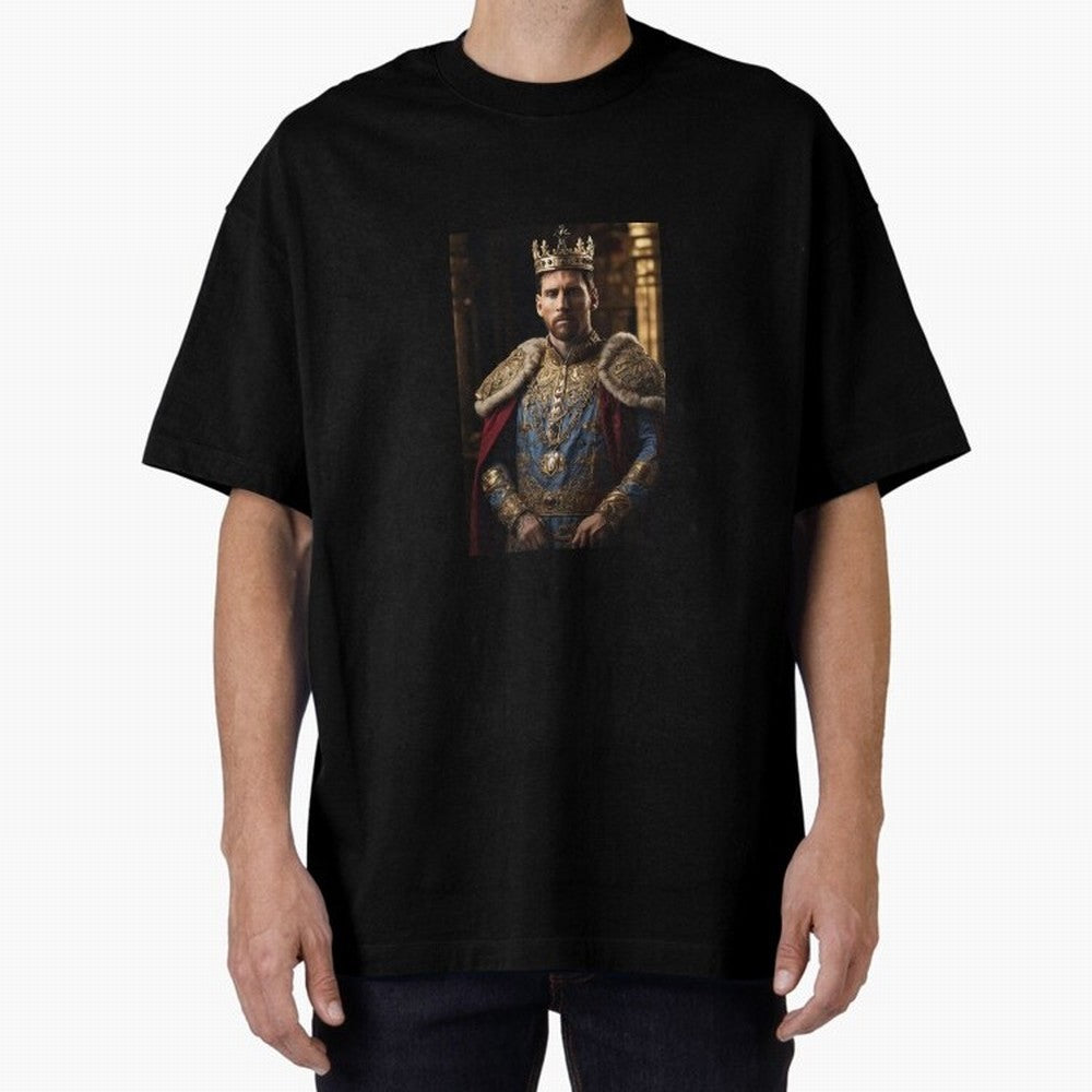 Lionel Messi, the king Oversized T-Shirt Share the Excitement of FIFA World Cup 2026 Group Stage Built around Haaland and Mbappe, Argentina and Brazil Energy, Soccer Culture, Superstar Moments, National Team Dreams and Competitive Fire; Built for