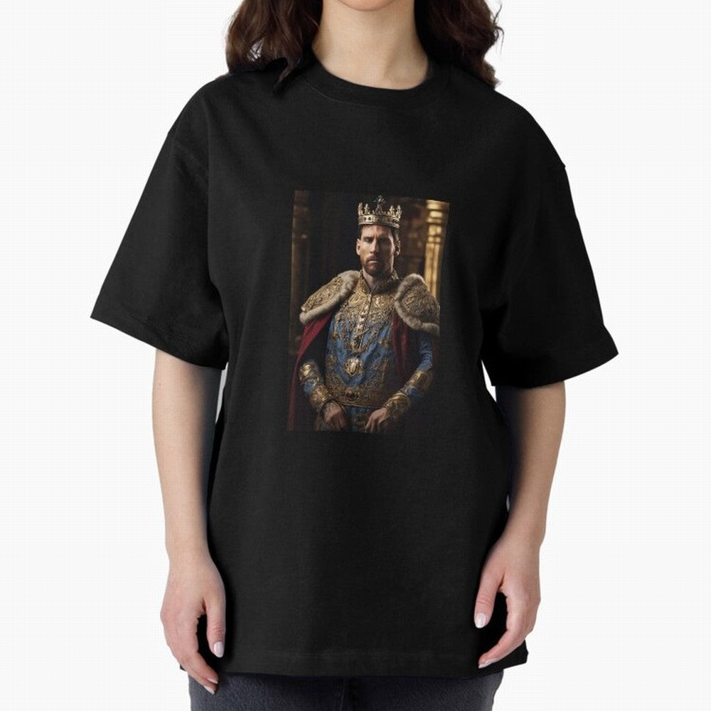 Lionel Messi, the king Oversized T-Shirt Share the Excitement of FIFA World Cup 2026 Group Stage Built around Haaland and Mbappe, Argentina and Brazil Energy, Soccer Culture, Superstar Moments, National Team Dreams and Competitive Fire; Built for