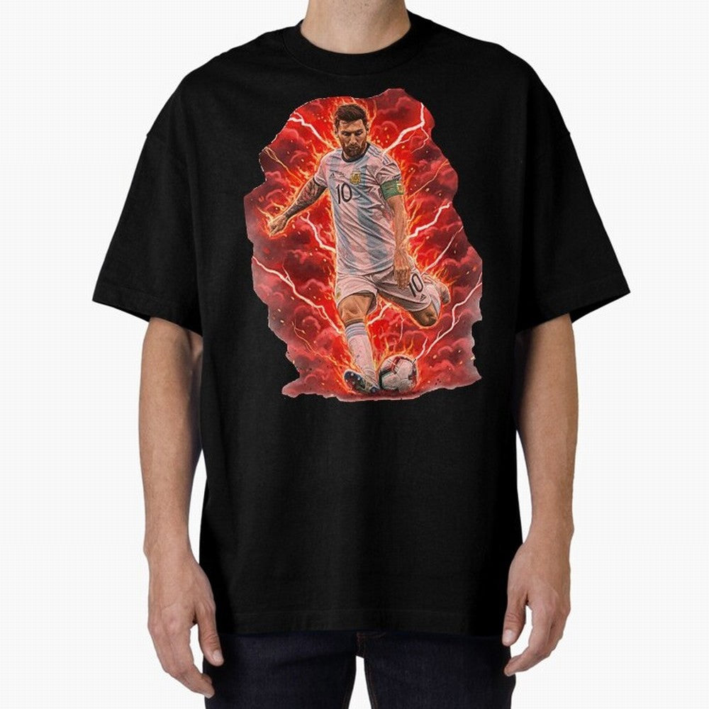 Messi Illustrated Style (HD) ¨C High Definition Design The Goat Unique Classic T-Shirt Bring Global Tournament Vibes to FIFA World Cup 2026 Filled with Cristiano Ronaldo, Brazil, Portugal and Argentina Energy, Fan Favorite Moments, National Team