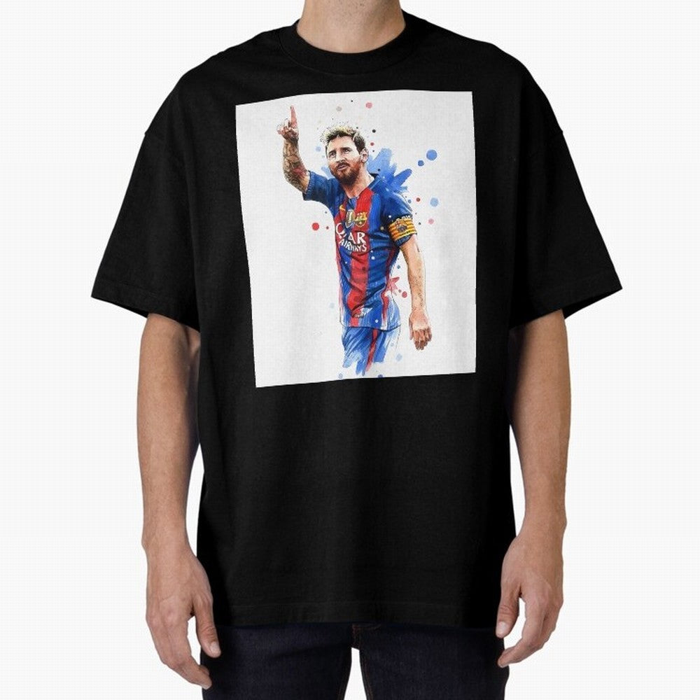 Lionel Messi Barcelona football legend Oversized T-Shirt Carry Match Day Hype around FIFA World Cup 2026 USA Canada Mexico, Messi, Neymar and Mbappe, Spain and Netherlands, Fan Favorite Moments, National Team Passion, Big Match Drama and Soccer