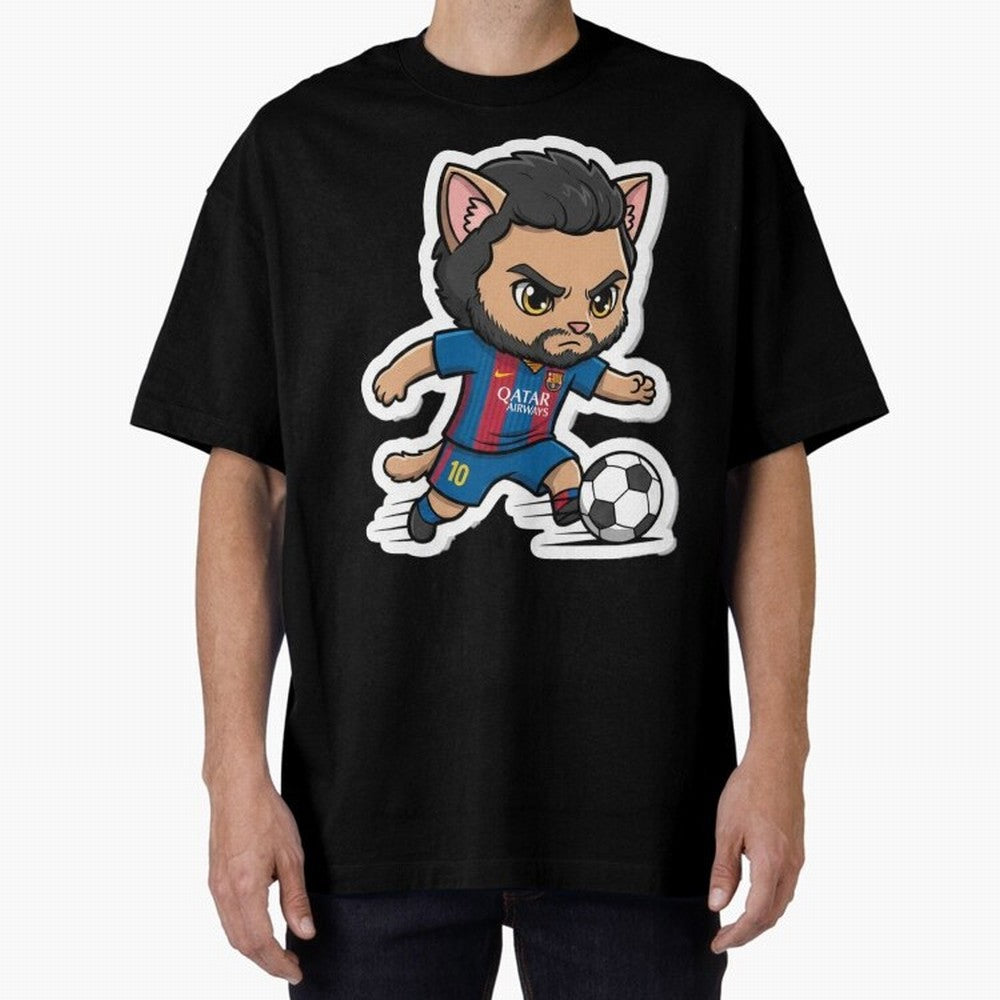 Fcb - Fc Barcelona | Cute Cat Messi with Jersey Barcelona Classic T-Shirt Feel the Heartbeat of FIFA World Cup 2026 USA Canada Mexico for Fans of CR7 and Messi and Argentina, France and Brazil, Bringing Game Day Rituals, Football Legends, Country