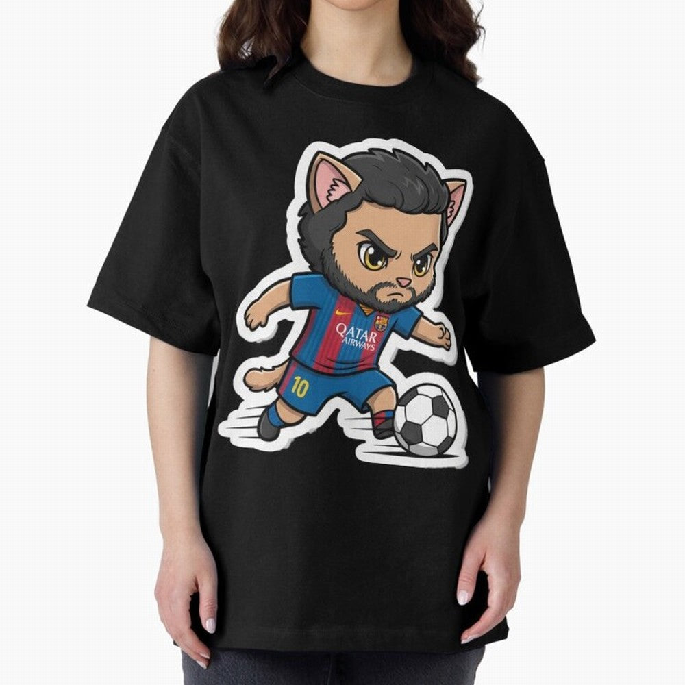 Fcb - Fc Barcelona | Cute Cat Messi with Jersey Barcelona Classic T-Shirt Feel the Heartbeat of FIFA World Cup 2026 USA Canada Mexico for Fans of CR7 and Messi and Argentina, France and Brazil, Bringing Game Day Rituals, Football Legends, Country