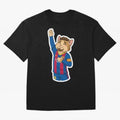 Fcb - Fc Barcelona | Cute Cat Messi with Jersey Barcelona Oversized T-Shirt Celebrate Classic Football Spirit in the FIFA World Cup 2026 USA Canada Mexico Journey through Neymar, Haaland and Cristiano Ronaldo Highlights, England and Germany Pride,