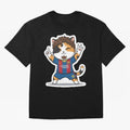 Fcb - Fc Barcelona | Cute Cat Messi with Jersey Barcelona Classic T-Shirt Stand Out with Spirit from Global Football Passion for FIFA World Cup 2026 USA Canada Mexico, Centered on Mbappe, Germany, Football History, Final Match Energy, Crowd Noise