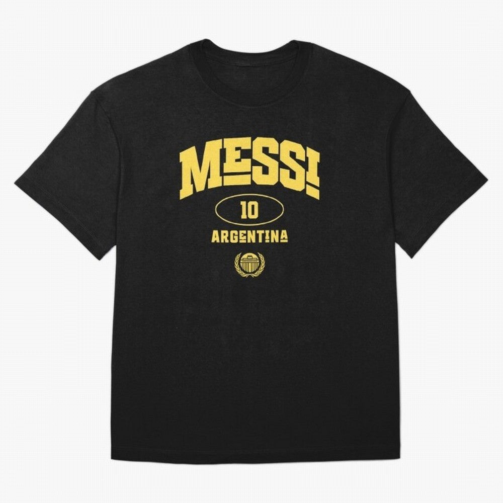 Messi 10: Yellow Text Soccer Legend T-shirt Active T-Shirt Show Love for Legendary Goals in FIFA World Cup 2026 USA Canada Mexico Spirit, Featuring Brazil, Portugal and Argentina, Mbappe and Neymar, Global Supporter Spirit, Legendary Goals,