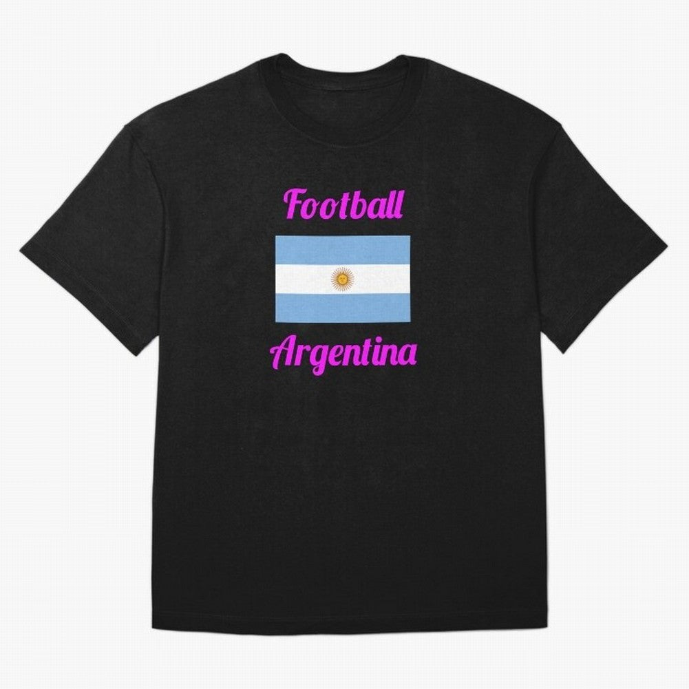 Argentina Football Flag ¨C Albiceleste Soccer Supporter Classic T-Shirt Honor Champions and Dreams in Global Football Passion for FIFA World Cup 2026, Highlighting Messi, CR7 and Mbappe, Argentina, Tournament Hype, Historic Matchups, Family Viewing