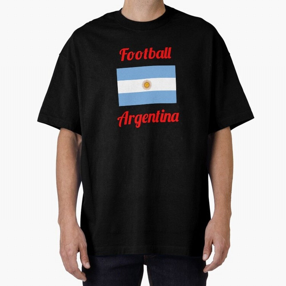 Argentina Football Flag ¨C Albiceleste Soccer Supporter Classic T-Shirt Stand with the FIFA World Cup 2026 Group Stage Journey through Mbappe Highlights, Argentina, France and Brazil Pride, Retro Football Energy, Iconic Rivalries, Trophy Chase