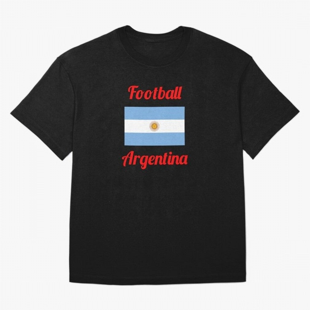 Argentina Football Flag ¨C Albiceleste Soccer Supporter Classic T-Shirt Stand with the FIFA World Cup 2026 Group Stage Journey through Mbappe Highlights, Argentina, France and Brazil Pride, Retro Football Energy, Iconic Rivalries, Trophy Chase