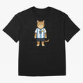 Lionel the Soccer Cat Oversized T-Shirt Relive the Noise and Pride of Match Day Hype around FIFA World Cup 2026 USA Canada Mexico, Messi, Neymar and Mbappe, France and Portugal, Football Festival Excitement, Trophy Ambitions, Country Rivalries and