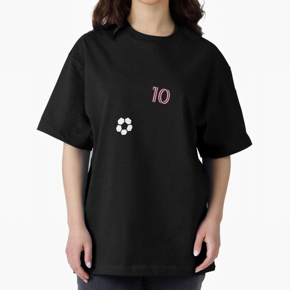 Messi Inter Miami Oversized T-Shirt Keep Football History Alive during Global Football Passion for FIFA World Cup 2026 Group Stage, Filled with Cristiano Ronaldo, Argentina, France and Brazil, Worldwide Fan Energy, Dramatic Goals, Stadium Lights