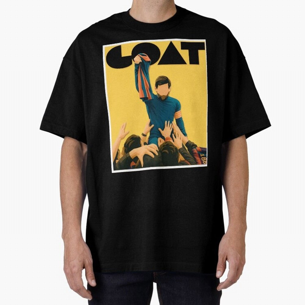 Lionel Messi Men's Football GOAT T-Shirt | Argentina Retro Vintage Messi Shirt Fan Gift Oversized T-Shirt Celebrate the Biggest Stage of Global Football Passion for FIFA World Cup 2026 Group Stage, Featuring Mbappe and Neymar, England, Soccer