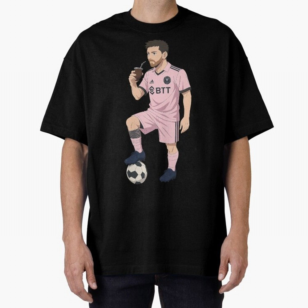 Lionel Messi Anime Style Drinking Mate - The Goat Inter Miami Classic T-Shirt Live for the Drama of Match Day Hype around FIFA World Cup 2026 Group Stage, Neymar, Argentina, France and Brazil, Tournament Hype, Historic Matchups, Family Viewing
