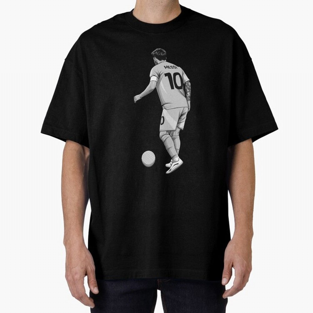 Lionel Messi Black and White Version Classic T-Shirt Relive FIFA World Cup 2026 Spirit, Capturing England and Germany, Mbappe and Neymar, Global Supporter Spirit, Legendary Goals, National Colors and Tournament Celebration; Built for Supporters
