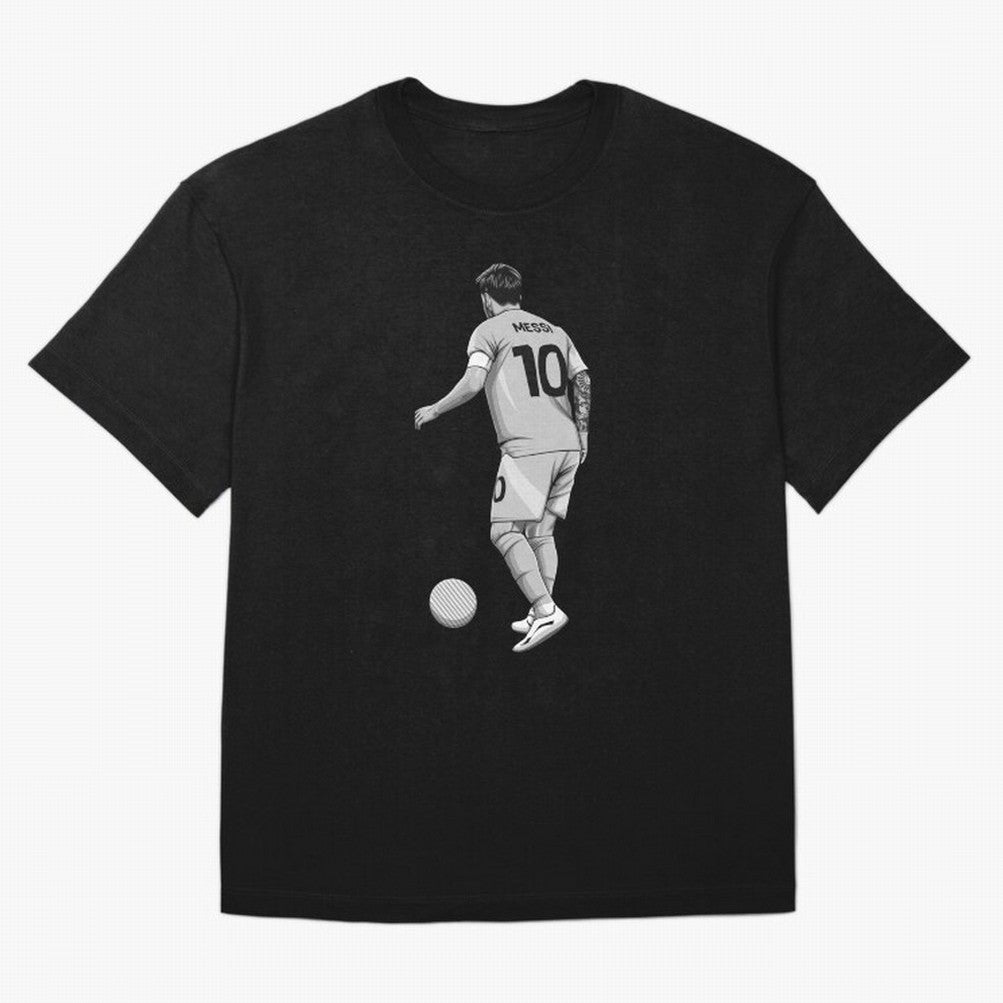 Lionel Messi Black and White Version Classic T-Shirt Relive FIFA World Cup 2026 Spirit, Capturing England and Germany, Mbappe and Neymar, Global Supporter Spirit, Legendary Goals, National Colors and Tournament Celebration; Built for Supporters