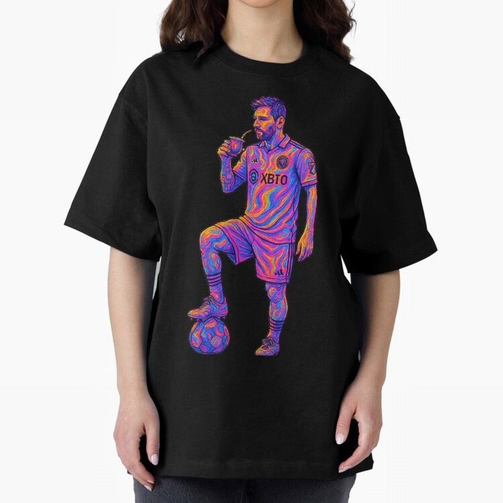 Messi Mate Vibes: Psychedelic Art by the GOAT Inter Miami Classic T-Shirt Live the Energy of the FIFA World Cup 2026 USA Canada Mexico Journey through Messi, CR7 and Mbappe Highlights, Spain and Netherlands Pride, Classic Soccer Heritage,